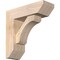 Ekena Millwork Legacy Slat Smooth Bracket w/ Offset Brace, Douglas Fir, 5 1/2"W x 16"D x 16"H BKT0604X16X16LEC06SDF - alternate 1